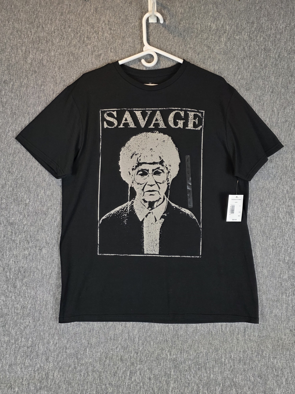 NEW The Golden Girls Sophia Is Savage T-Shirt Black Wmn's Lg